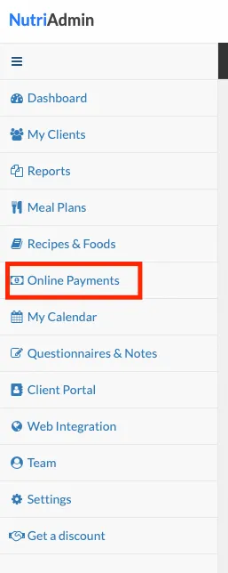 online payments button